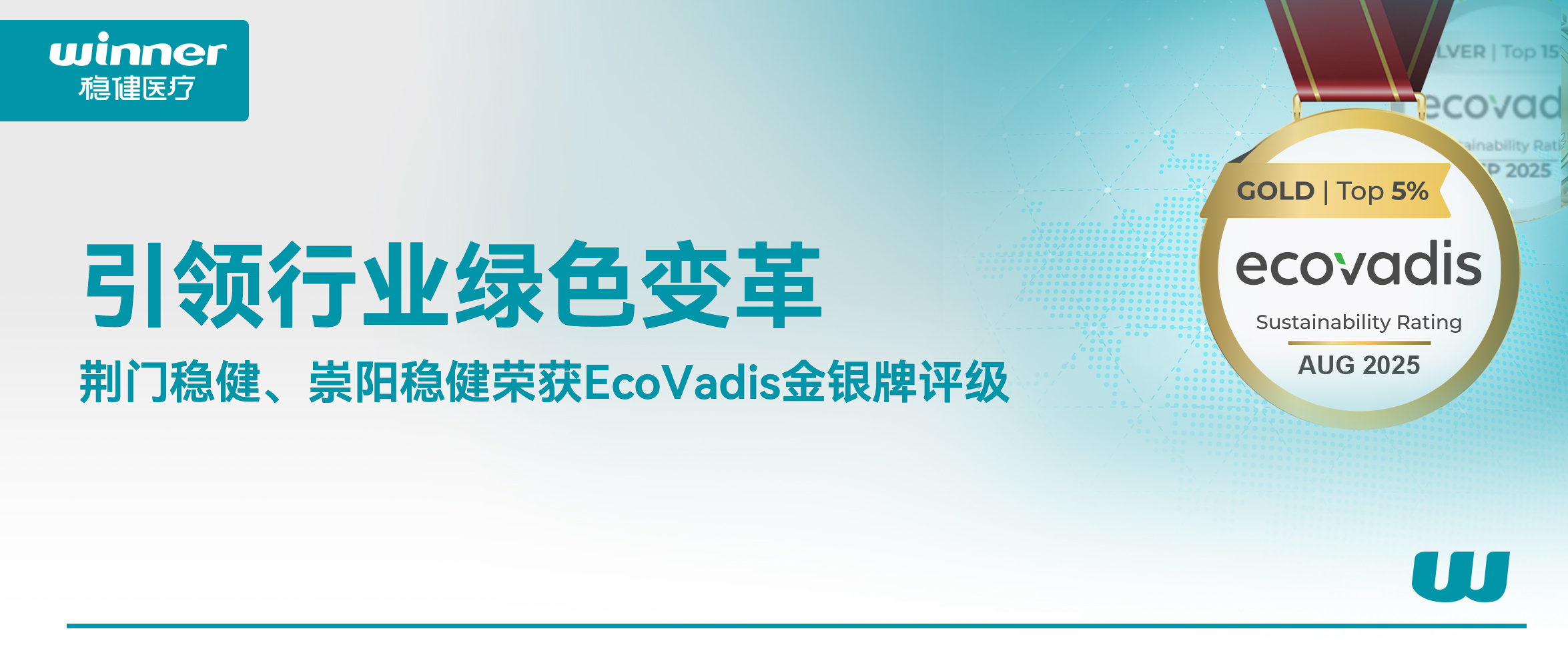 引领行业绿色刷新，荣获EcoVadis金银牌评级
